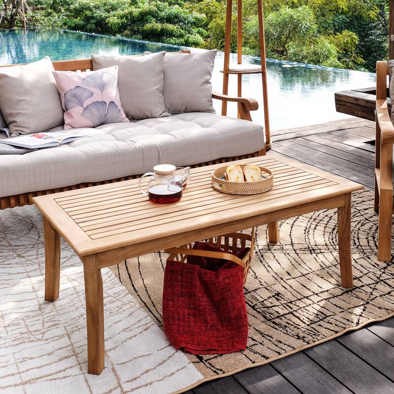 Cambridge Casual Kano 5-Piece Teak Outdoor Conversation Set with Cushion