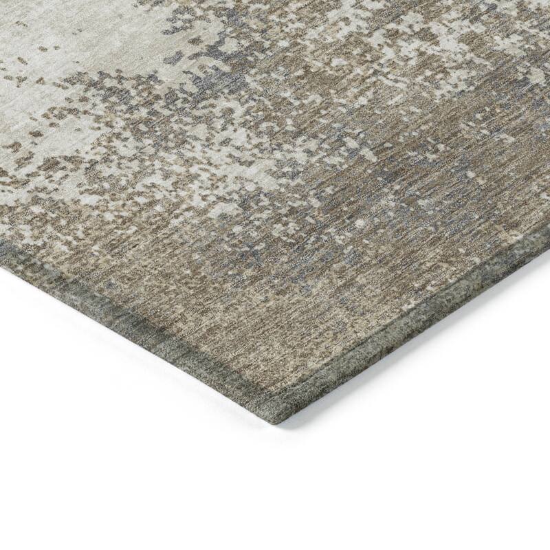 HomeRoots Abstract Transitional Rectangle Outdoor Rug