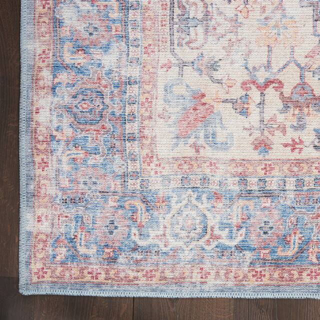 57 Grand by Nicole Curtis Vintage Medallion Machine Washable Area Rug