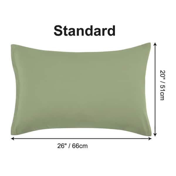 dimension image slide 16 of 39, 2 Pcs Zippered Pillowcases, Brushed Microfiber Pillow Case Cover
