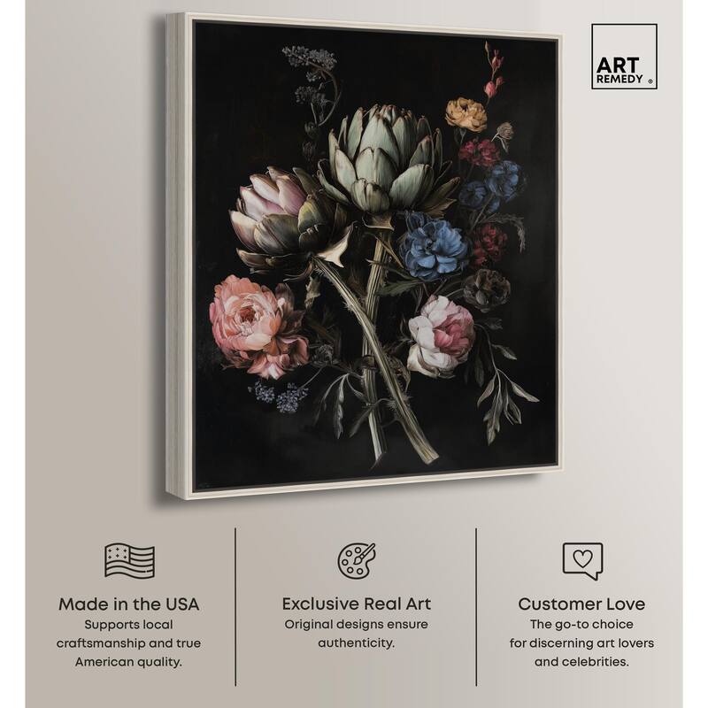 Moody Artichoke III Canvas by Art Remedy