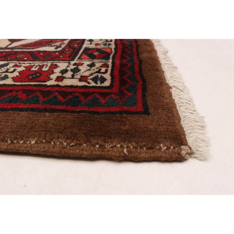 ECARPETGALLERY Hand-knotted Konya Brown Wool Rug - 3'7 x 7'9