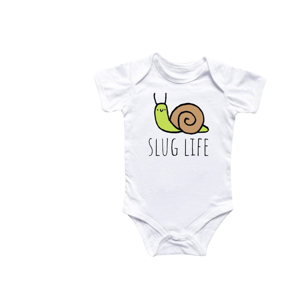Snail - Baby Boy Girl Clothes Infant Bodysuit Funny Cute Newborn