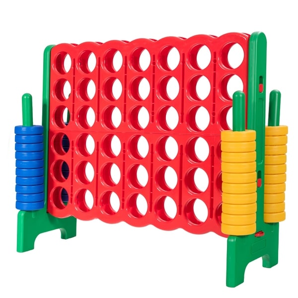 Gymax Jumbo 4-to-Score Game Set Giant 4 in A Row Kids Adults 42 Jumbo. Opens flyout.
