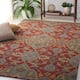 SAFAVIEH Heritage Oriental Hand-tufted Wool Area Rug - 5' x 8' - Red/Green