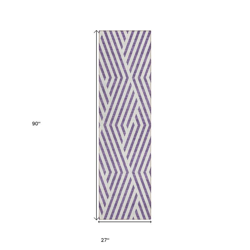 Baso Sleek Geometric Weather Resistant Blended Style Outdoor Rug
