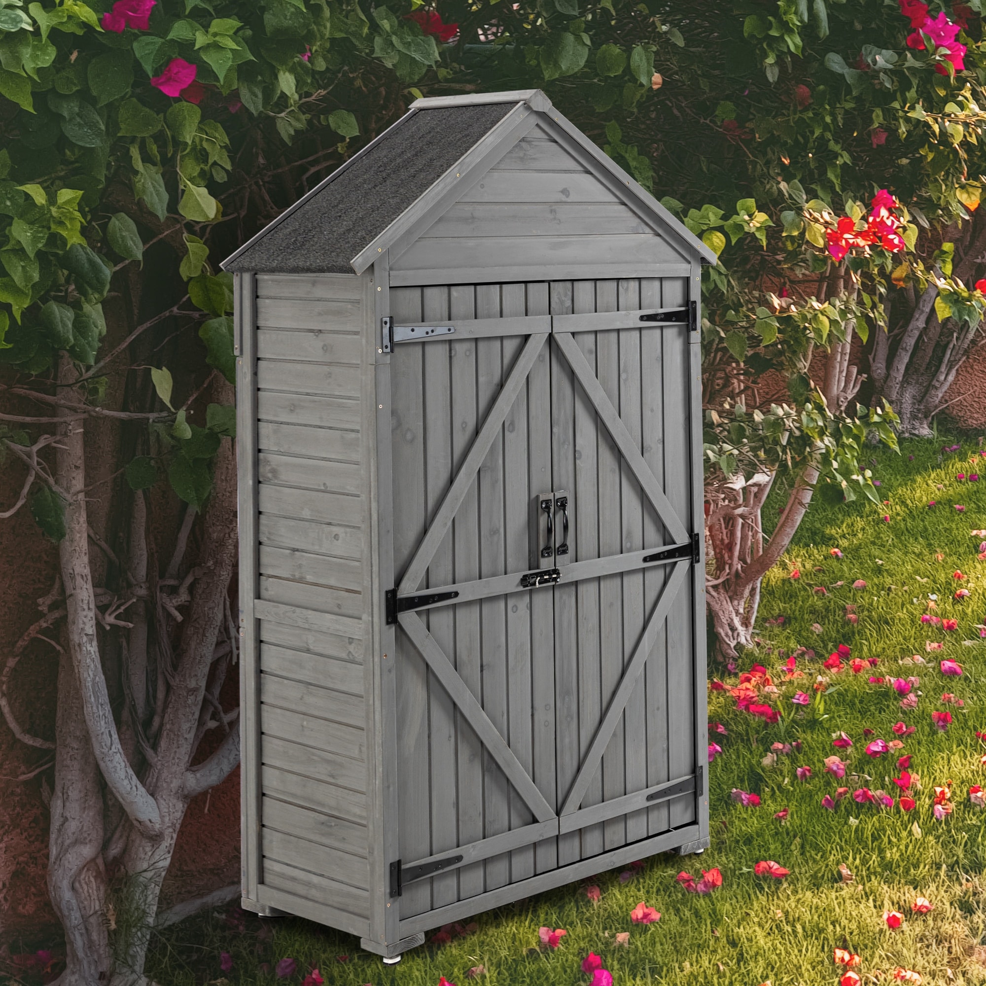 Lockable online firewood storage