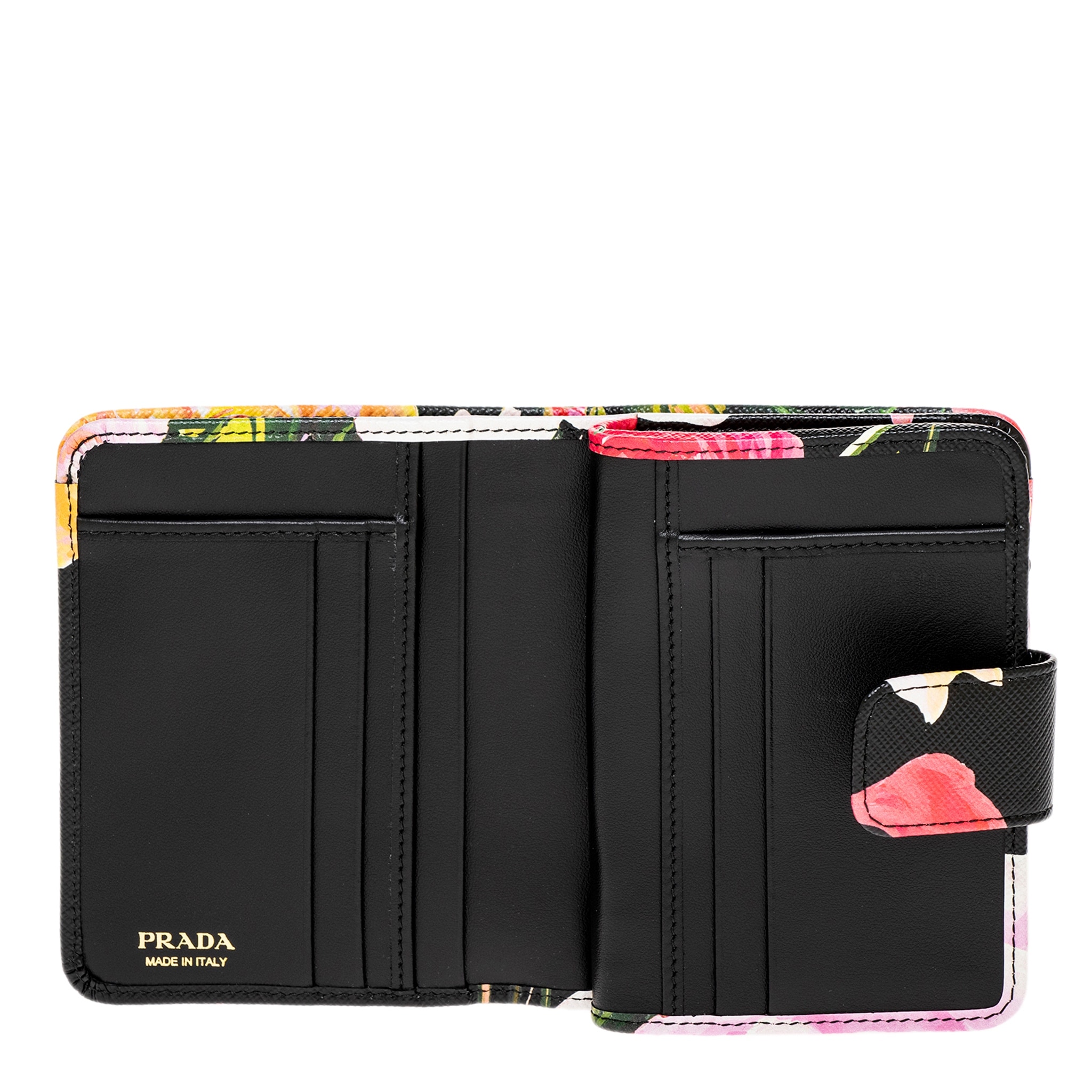 Prada Printed Saffiano Leather Wallet - Overstock - 43005095