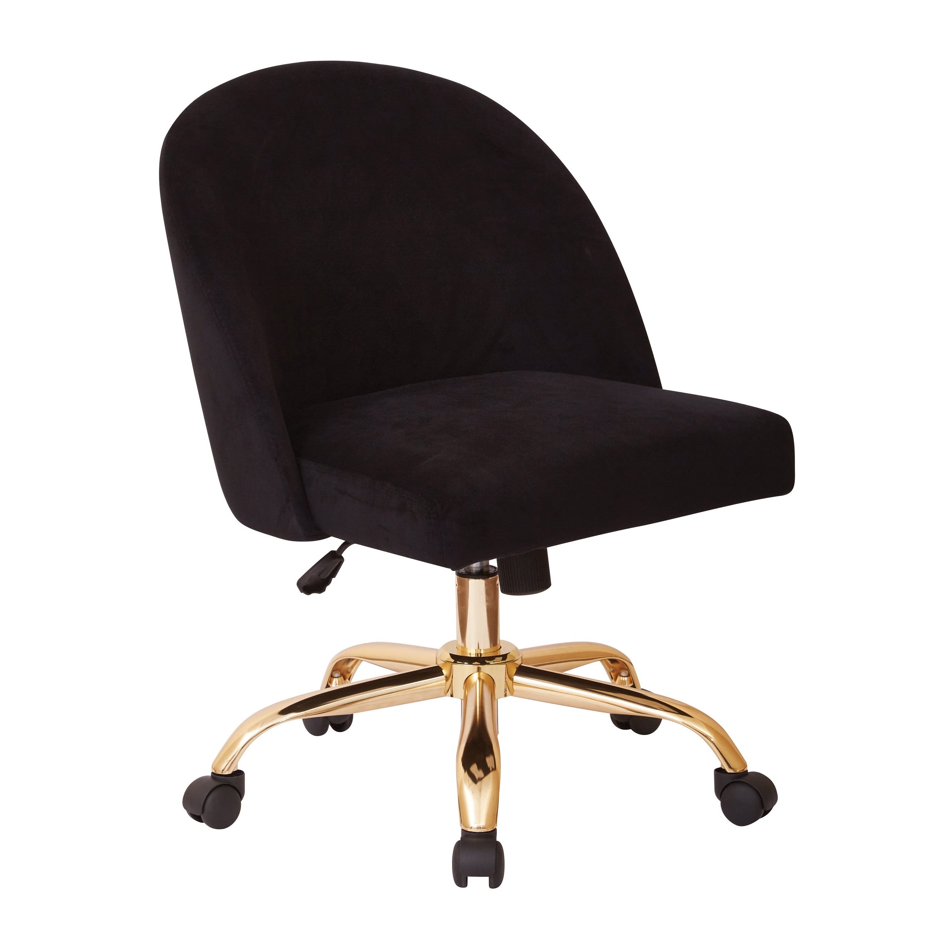 Office Star Products Ave Six Layton Mid Back Office Chair with Gold Base