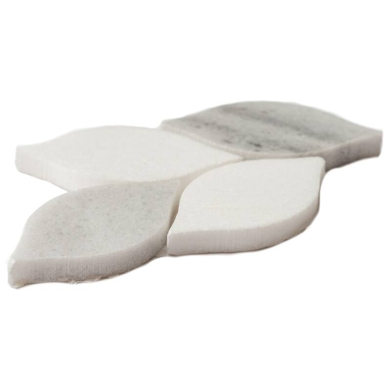 The Tile Life Santorini Braid 12x12 Polished Marble Mosaic Floor, Backsplash & Wall Tile