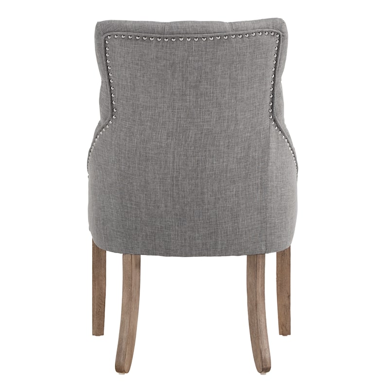 Kimpton Linen Tufted Dining Chair (Set of 2) by iNSPIRE Q Artisan