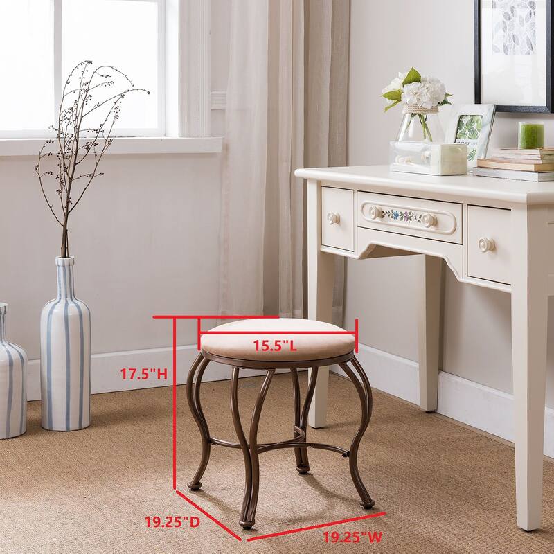 Upholstery Vanity Stool Footrest Ottoman