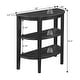 preview thumbnail 8 of 10, Convenience Concepts Newport Half-Circle Console Table with Shelves