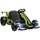 preview thumbnail 1 of 8, Battery Powered 24V Drifting Go Kart Ride on Car with Adjustable Seat, 7.5 MPH Speed, Music, Horn, Lights for Kids Ages 6-12 Green