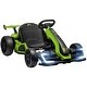 preview thumbnail 1 of 8, High-Speed 24V Electric Go Kart Ride On Car with Adjustable Seat, Music, Honking Horn, Lights, 7.5 MPH Drifting for Ages 6-12 Green
