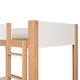 preview thumbnail 7 of 15, Furniture of America Oryas 2-Piece White and Natural Solid Wood Twin over Twin Bunk Bed and Chest Kids Bedroom Set