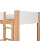 preview thumbnail 7 of 15, Furniture of America Oryas 2-Piece White and Natural Solid Wood Twin over Twin Bunk Bed and Dresser Kids Bedroom Set
