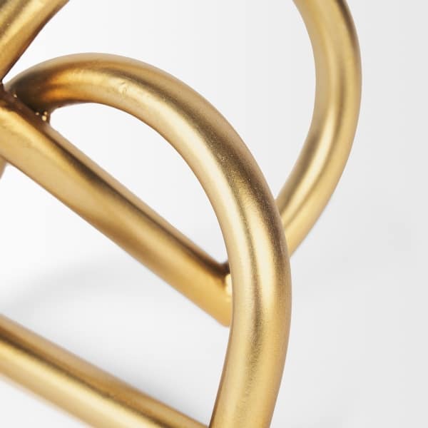 slide 2 of 7, Locke Small Matte Gold Metal Decorative Object - 5.1L x 4.7W x 5.3H 5.1L x 4.7W x 5.3H - Gold