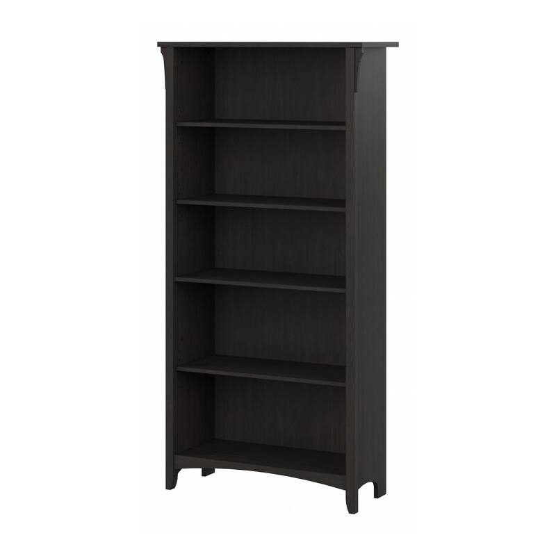 Bush Furniture Salinas Tall 5 Shelf Bookcase with Adjustable Shelves