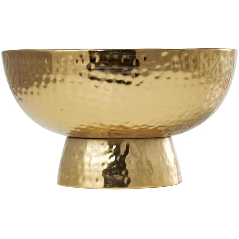 Metal Scented Wide Hammered 70 oz 4 Wick Decorative Candle with White Wax - Gold, Silver, Copper - Roche River Decor