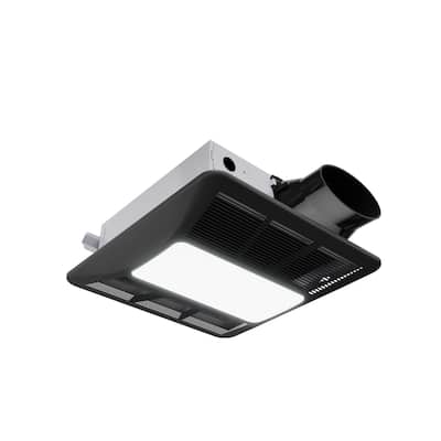 100 CFM 1.5 Sone Ceiling Mount Bathroom Exhaust Fan with LED Light