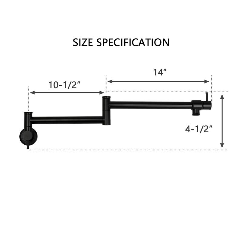 Pot Filler Kitchen Faucet Wall Mount