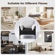 preview thumbnail 9 of 28, Two-Tone Upholstered Accent Chair with Wrapped Armrests