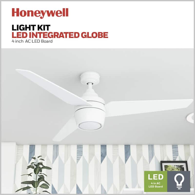 Honeywell Eamon White 52-inch LED Ceiling Fan with Remote Control