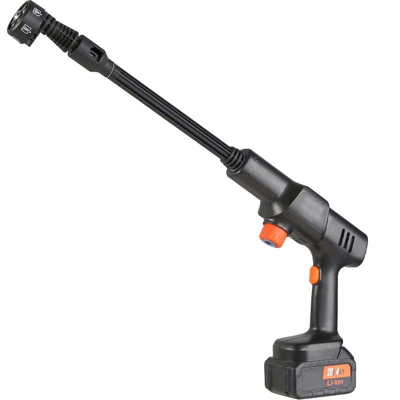 Black Cordless Brushless Pressure Washer 652PSI 5 Nozzles 60min - 290 PSI