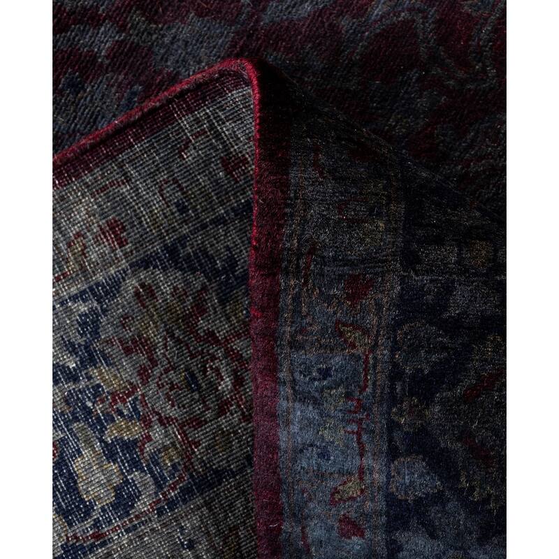 Overdyed One-of-a-Kind Hand-Knotted Area Rug - Red - 4' 2" x 6' 3"