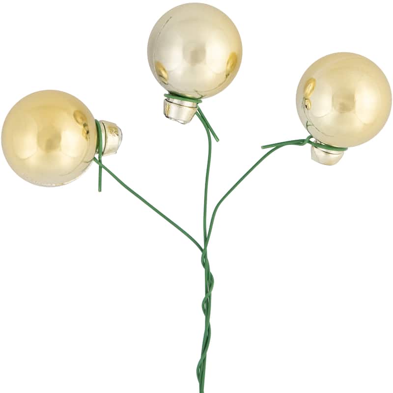 6.75" Shiny Shatterproof Ball Christmas Pick