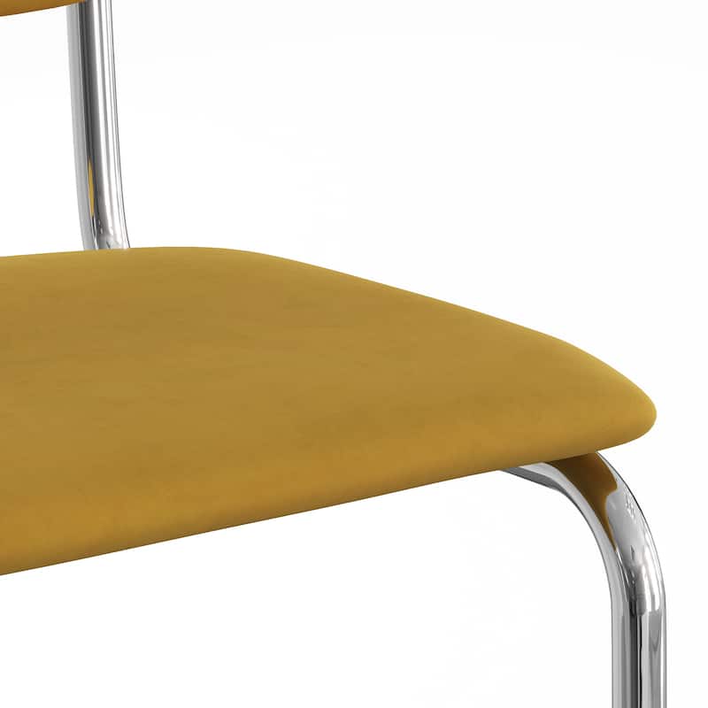 Hayward Velvet Side Chair Chrome Frame (Set Of 2)