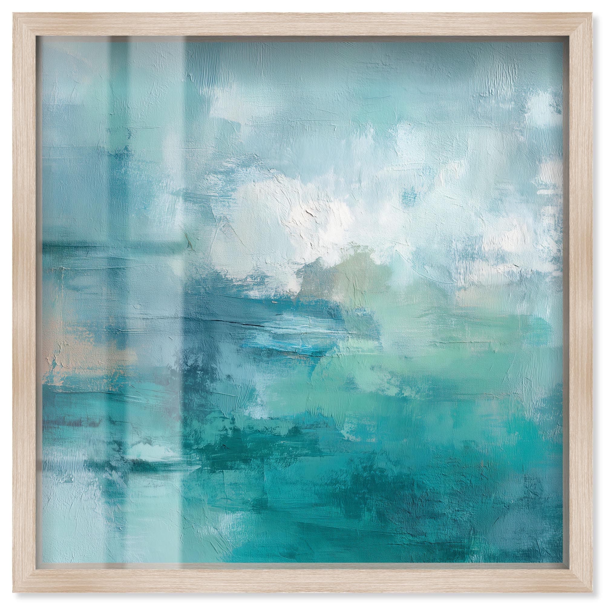 Green Blue II Shadowbox by Art Remedy