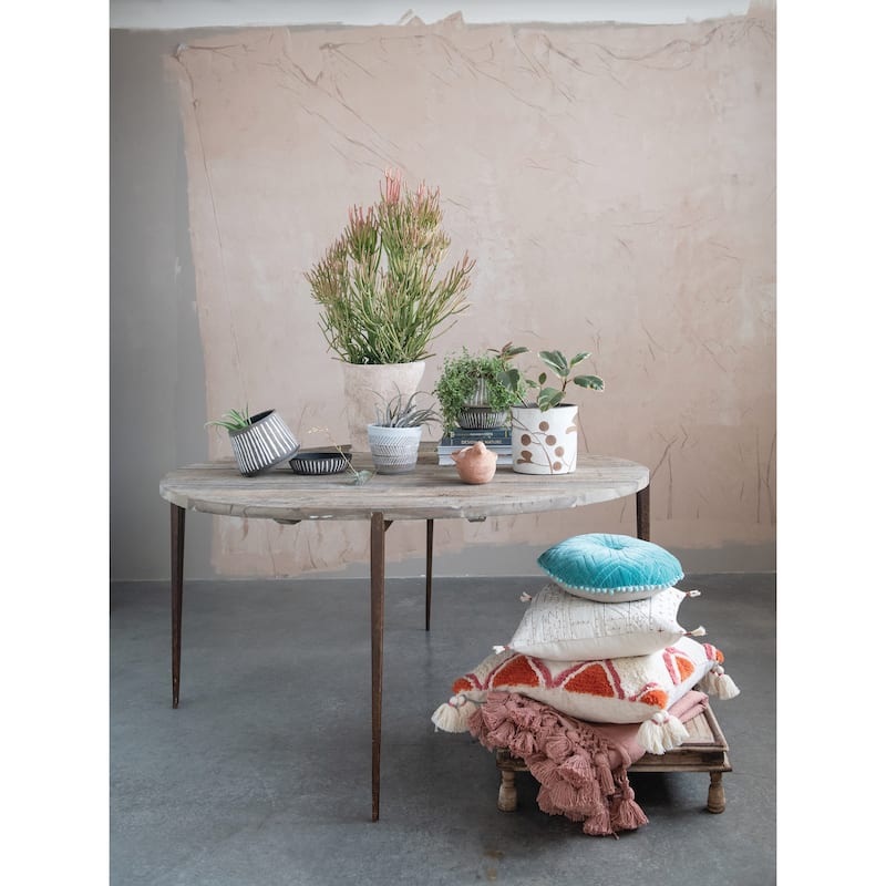 S/2 Terra cotta Pots w Saucers