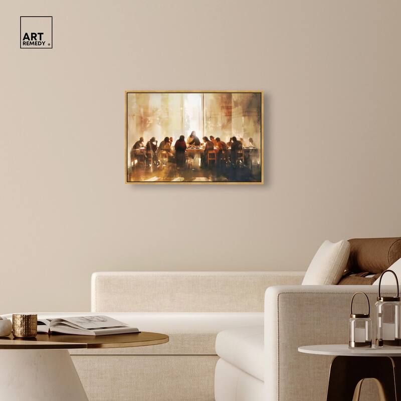 Supper in His Light Canvas by Art Remedy