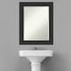 preview thumbnail 22 of 31, Beveled Bathroom Wall Mirror - Shipwreck Black Frame