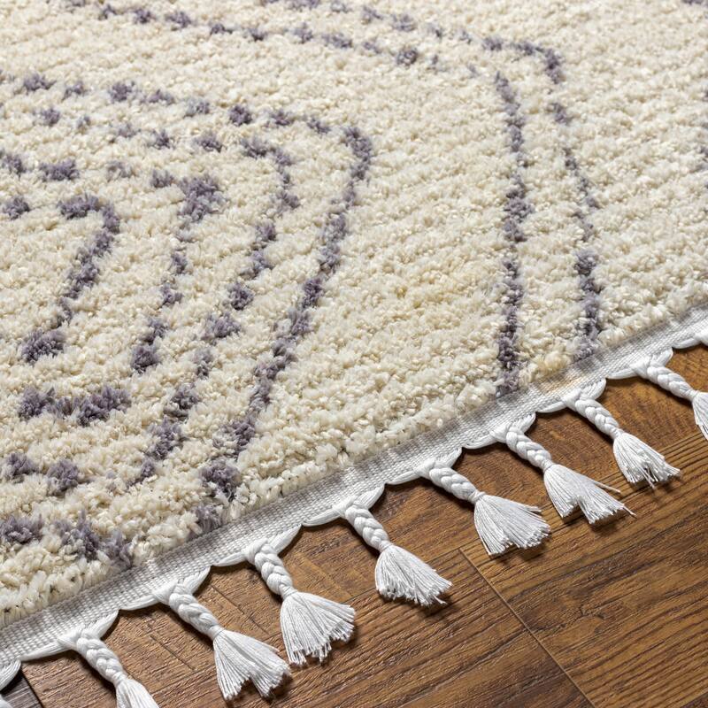Livabliss Casual Casablanca Shag Tribal Area Rug