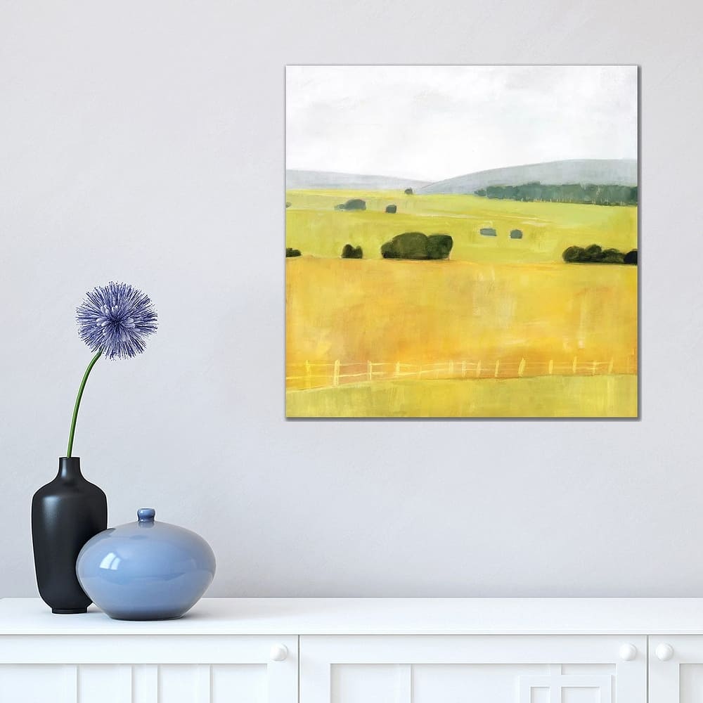 iCanvas "Soft Fieldscape I" by Victoria Borges Canvas Print