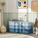 preview thumbnail 6 of 6, Qaba 3 Tier Kids Storage Unit, 9 Drawer Chest Toy Organizer Plastic Bins