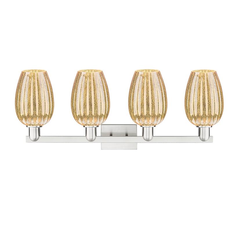 Innovations Lighting Downtown Urban - Preston - 4 Light 36" Flute Shade Bath Vanity Light