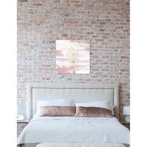 Oliver Gal 'Blushing Sun' Abstract Wall Art Canvas Print - Pink, Gold