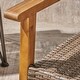preview thumbnail 9 of 28, Hampton Outdoor Wood/Wicker Club Chair (Set of 2) by Christopher Knight Home