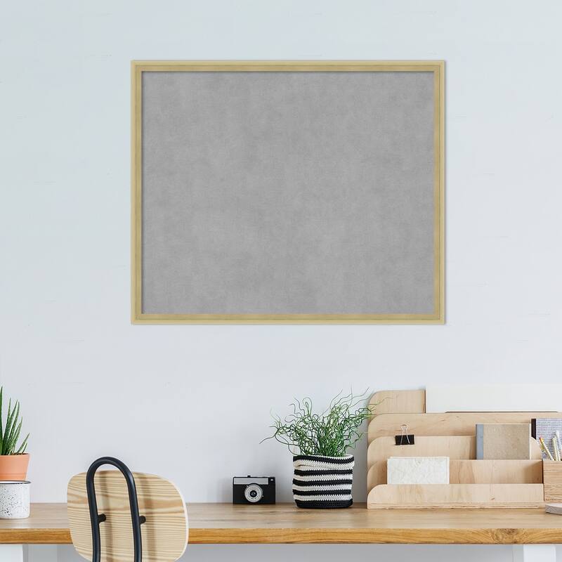 Amanti Art Lucie Champagne Framed Magnetic Board