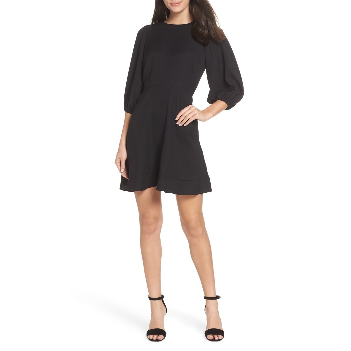 Shop Chelsea28 Womens Blouson Sleeve Crepe Shift Dress On Sale