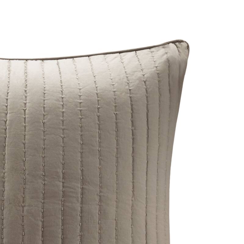 INK+IVY Camila Cotton Quilted Euro Sham