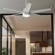 preview thumbnail 1 of 14, Hunter 60" Skysail Outdoor Ceiling Fan w/LED Light, Wall Control - Extreme Weather! - ENERGY STAR! Fresh White