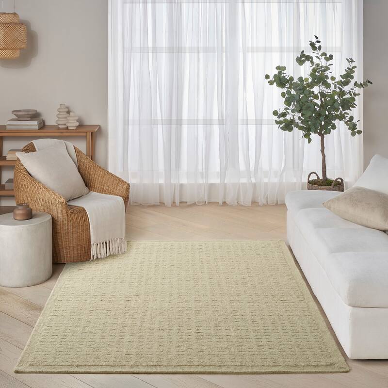 DKNY Pure Grids Indoor only Geometric Area Rug