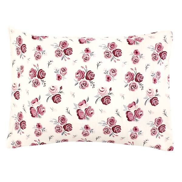 slide 1 of 1, Hudson Baby Infant Girl Cotton Toddler Pillow Case, Rose, One Size - Rose Rose - One Size
