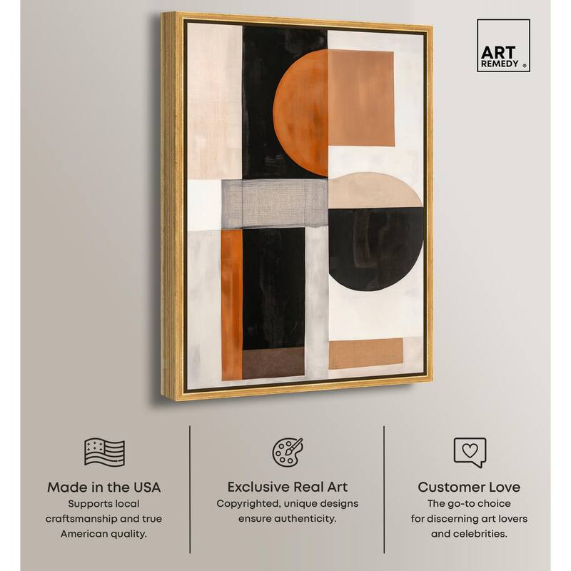 Divided Circle I Canvas by Art Remedy