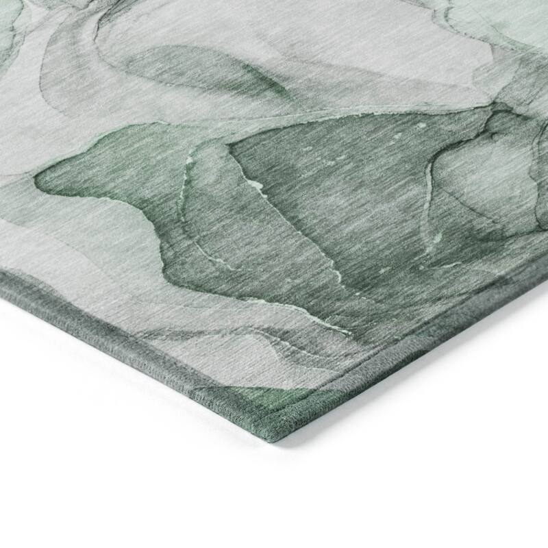 Allus Artistic Abstract Weather Resistant Classic Meets Modern Outdoor Rug